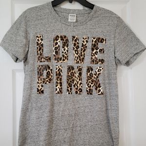 VICTORIA SECRET, PINK, T-shirt, Gray! New without tags.